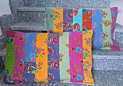 Kantha Colorful Pillow Cover set of 2 piece  size 18x28 Inch free Shipping