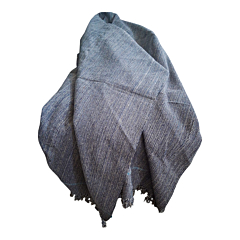 Cotton Blanket Throw Full Size, Tight Woven, Durable with Free Shipping and Delivery-Dark Blue