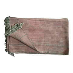 Cotton Blanket Throw Full Size, Tight Woven, Durable with Free Shipping and Delivery-Pink