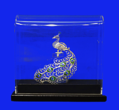 Silver Filigree Peacock  92 5
