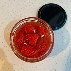 Strawberry Gel  Candle