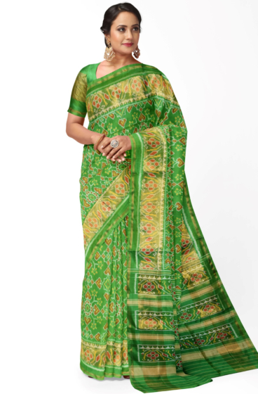 Single Ikkat Patola Silk Saree