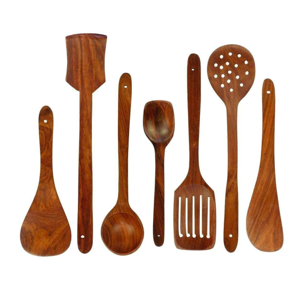 Handcrafted Wooden Spatula Set