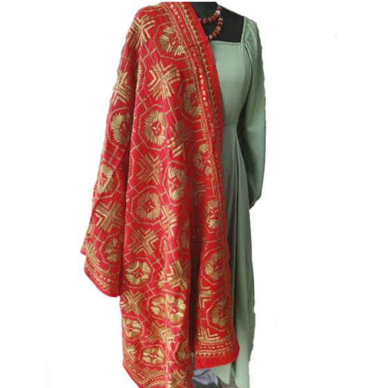 Woolen Shawl | Phulkari Embroidery