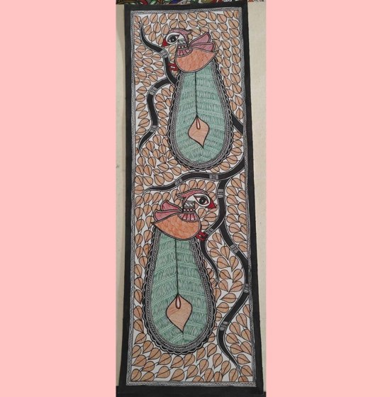 Authentic Hand-Painted Madhubani Artwork