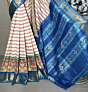 Ikkat Pure Silk Saree