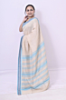 Tussar Karvati Kinar Saree with blue Border