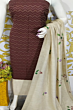 “Elegant Viscose Silk Weaving Work Suit Set with Khadi Cotton Bottom & Screen Printed Dupatta”