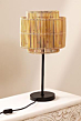 Bamboo Rattan Bedside Table Lamp