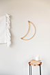 Bamboo Moon Boho Wall Hanging | 14.5 inch x 5inch