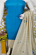 Elegant Viscose Silk Weaving Work Suit Set with Khadi Cotton Bottom & Screen Printed Dupatta