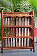 manufactree bamboo rack 4-teir ,self mounted for shoes and books storage