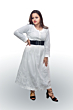 Cotton Maxi for Lady - White