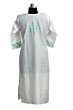 Ruby Cotton Prince Cut Kurti - White