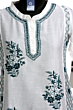 Chanderi Prince Cut Kurti - White