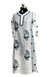 Chanderi Prince Cut Kurti - White