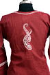 Handloom Chikankari Kurti | Maroon
