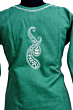 V Neck Kurti - Green