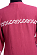 Pink Rayon Shirt with White Embroidery
