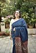 Ajrakh Bandhani Saree 