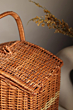 Picnic Baskets With Top Handle ,Modern Picnic Baskets, Brown Rectangular Basket ,M - 12x13 x9 Inches