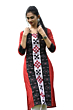 Red and Black sambalpuri kurti