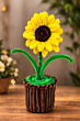 Handmade Sunflower Decorative Pot