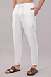 Mens Elastic Pajama | White | Size: M