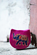 Genuine leather Small Coin Purse | Elephant Design | Pink