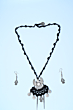 Aapan Kala Black Neck-lace with Earring