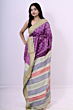 Tussar Karvati Kinar  Printed  Saree with Green border