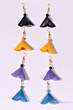 Handmade Fish Scale Drop Earrings | Set of 4 | Multicolour