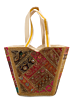 Handmade Jari Zardozi Dabka Embroidered Tote Bag for Women | Ethnic Patchwork Shoulder Handbag | Traditional Party &  Bag