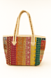Handmade Zari Embroidery Tote Bag for Women | Traditional Aari Work Shoulder Bag | Multicolor Ethnic Handbag for Casual & Festive Use
