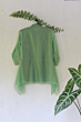 Green Handloom Tunic For Girls
