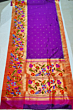 Handloom Paithani Silk Purple Saree