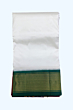 Cream Dhothi with Big Mayilkann Dhothi