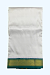 Light Cream Dhothi with mini mayikann border