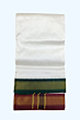 Cream Dhothi with Mayilkann border