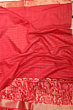 Red Kota Mangalgiri Silk Saree with Discharge Print & Blouse - Bhagalpur Premium Collection