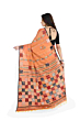Handloom Bengal Cotton Santipuri Saree | Orange