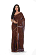 Handloom Cotton Tangail Brown Saree