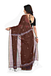 Handloom Cotton Tangail Brown Saree