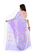 Handloom Bengal Cotton Santipuri Saree | Violet