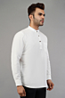 Mens Handloom shirt White XL size