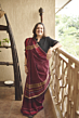 Handloom Tangalia Saree | Maroon