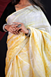 Yellow Tie & Dye Linen Cotton Saree