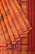 Semi-Double Ikat Patola Saree | Orange