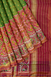 Handloom Silk Ikat Saree| Green