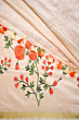 Silk Linen Saree with Embroidery Work & Blouse Piece - Premium Elegant Look
